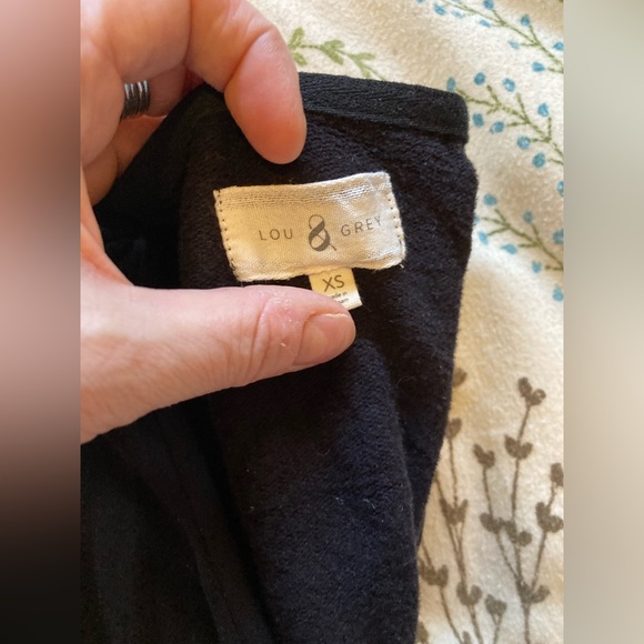 Lou & Grey Black jumpsuit, SIZE XS. Cozy, soft material EUC - Picture 6 of 6